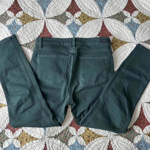 Paige verdugo ankle dark green skinny jeans size 30” waist - Picture 5 of 7